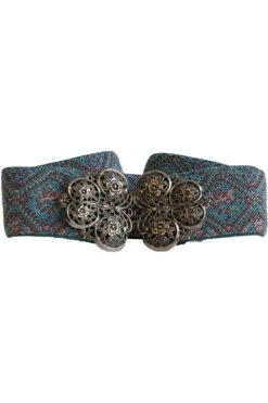 Trachtengürtel Stretch Hellblau