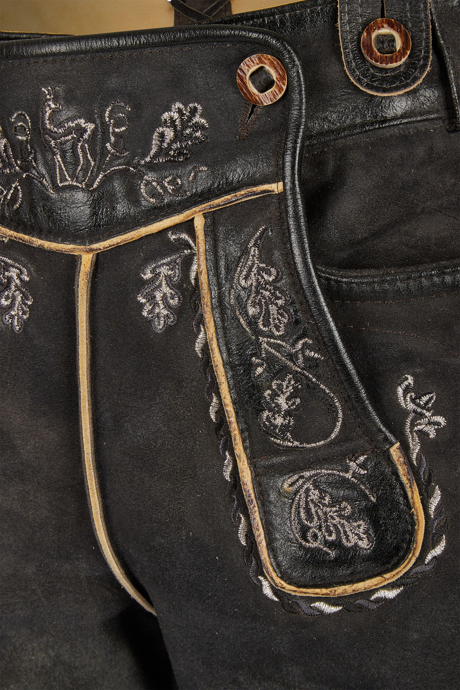 Lederhose Anselm Dark 4 Lederhose Anselm Dark – Bild 2